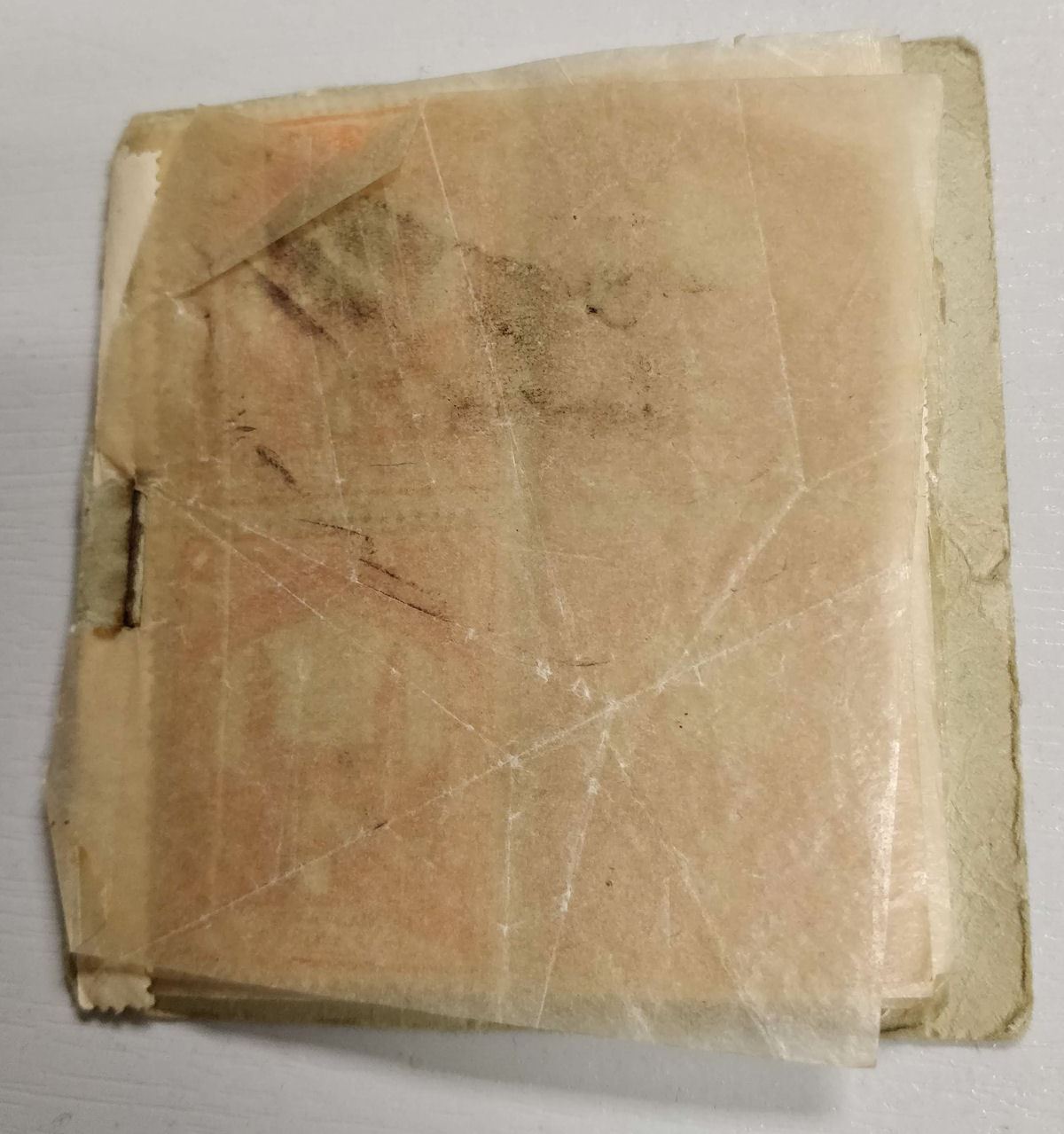 India Hyderabad War Relief Seal ½a Orange Mint pt Booklet with 26 stamps damaged