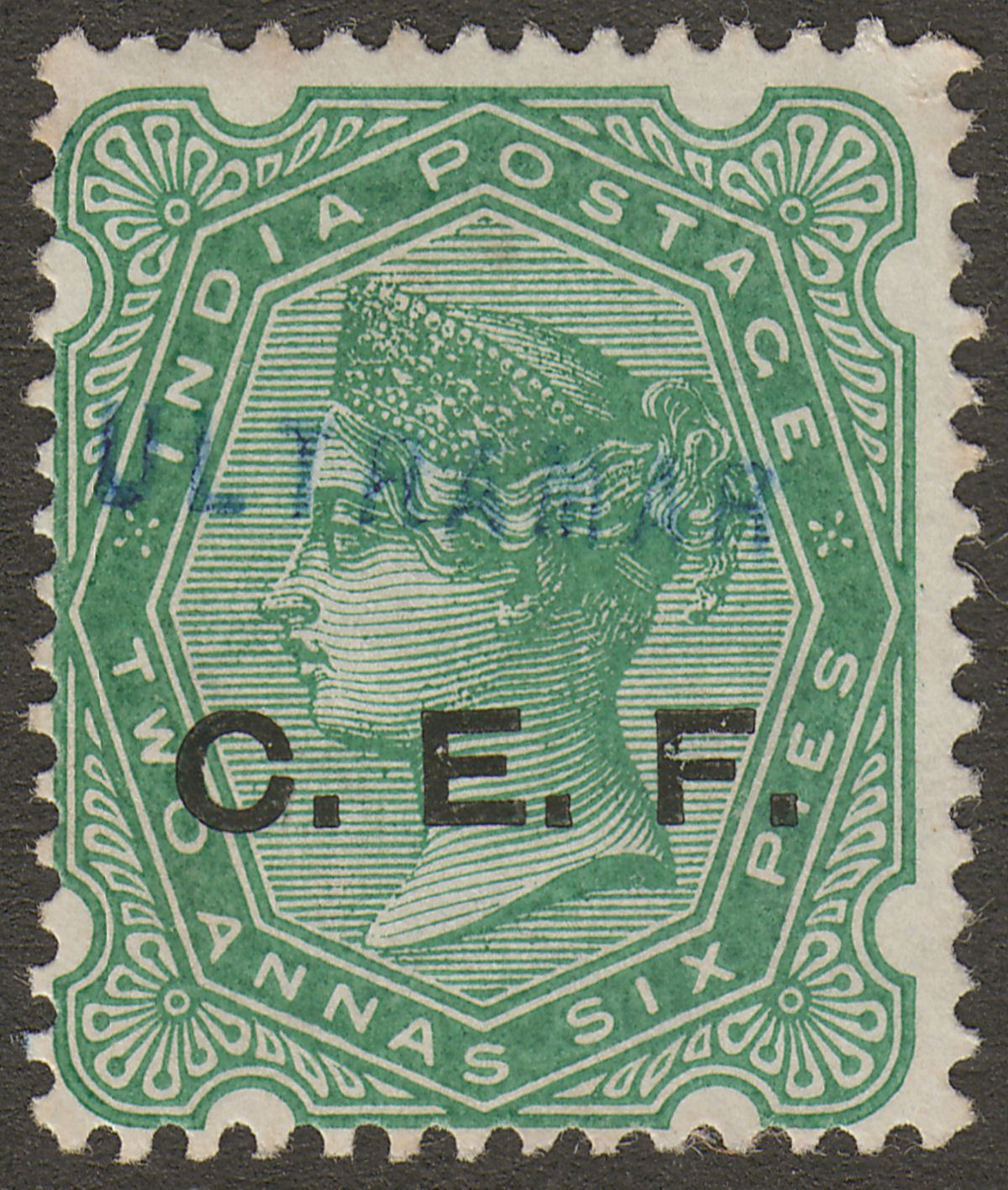India 1900 QV China Expeditionary Force CEF 2a6p ULTRAMAR Specimen Distribution