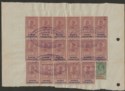 Click for more photos and details India KGV Share Transfer 10r x 13, 5r, 1r x3 and 12a Used on Revenue Document