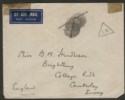 Click for more photos and details India 1935 KGV Quetta Earthquake Unstamped Untaxed Cover - UK 6th June Pakistan