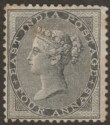 Click for more photos and details India 1856 QV 4a Grey-Black Mint SG46 cat £900 with toning