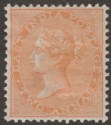 Click for more photos and details India 1865 QV 2a Orange Mint SG62 cat £150 wmk Elephant Head