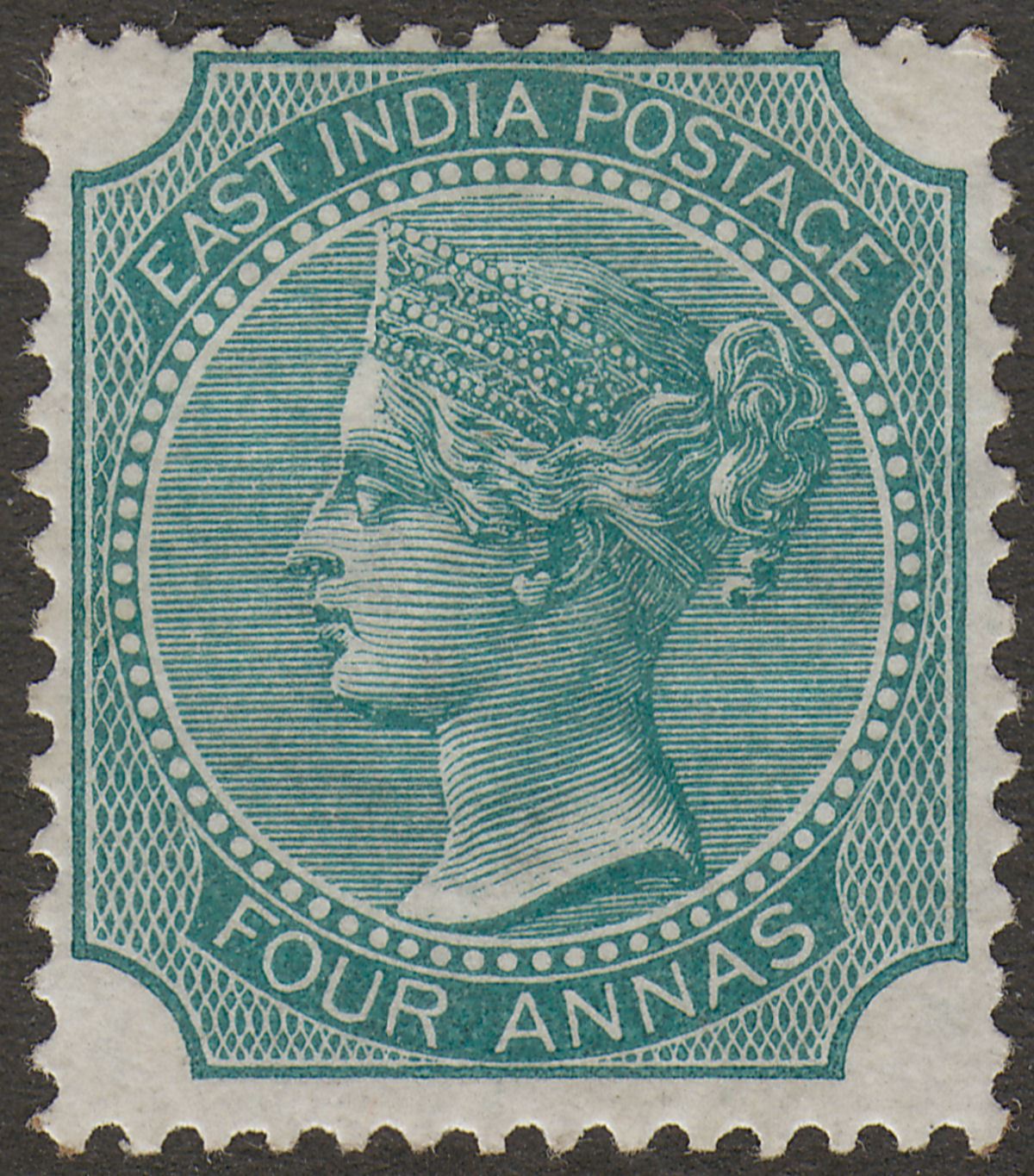 India 1878 QV 4a Blue-Green Die II Mint SG71 cat £50