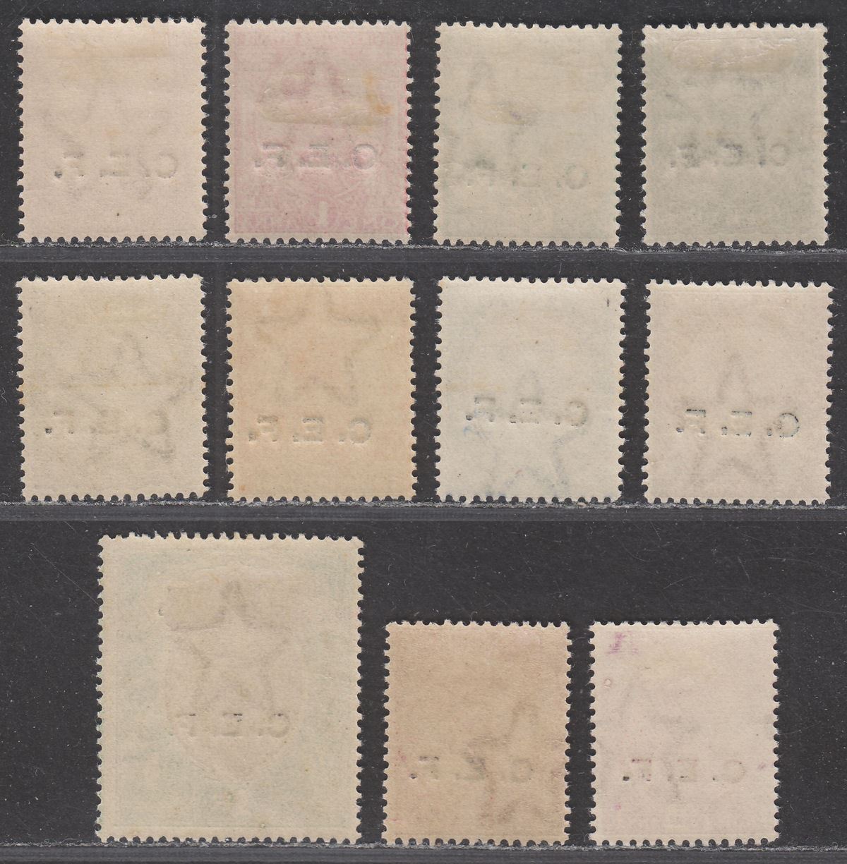 India 1914 KGV China Expeditionary Force CEF Overprint Set Mint SG C23-34 c £350
