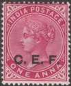 Click for more photos and details India 1900 QV China Expeditionary Force CEF Overprint 1a Mint SG C11 c £50 tones