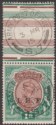 Click for more photos and details India 1915 KGV IEF Overprint 1r Used SG E13 with ARMY POST OFFICE S.7 Postmark