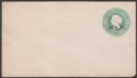 Click for more photos and details India QV CEF Overprint ½a Green Postal Stationery Cover Unused