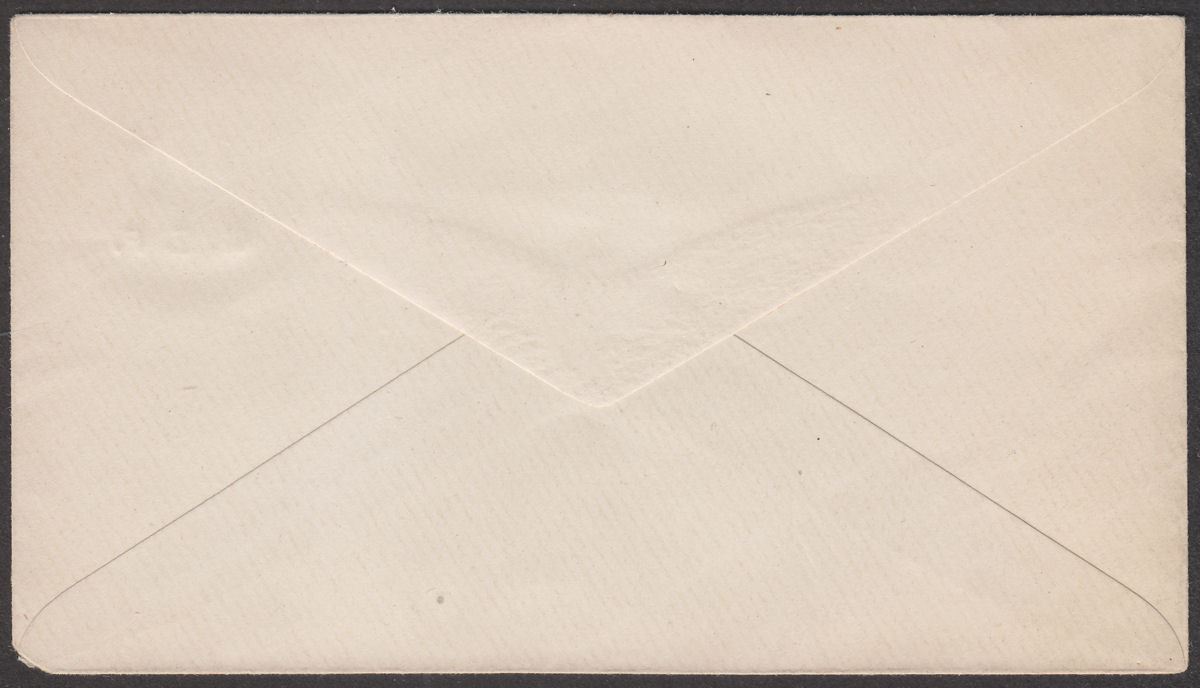 India QV CEF Overprint ½a Green Postal Stationery Cover Unused