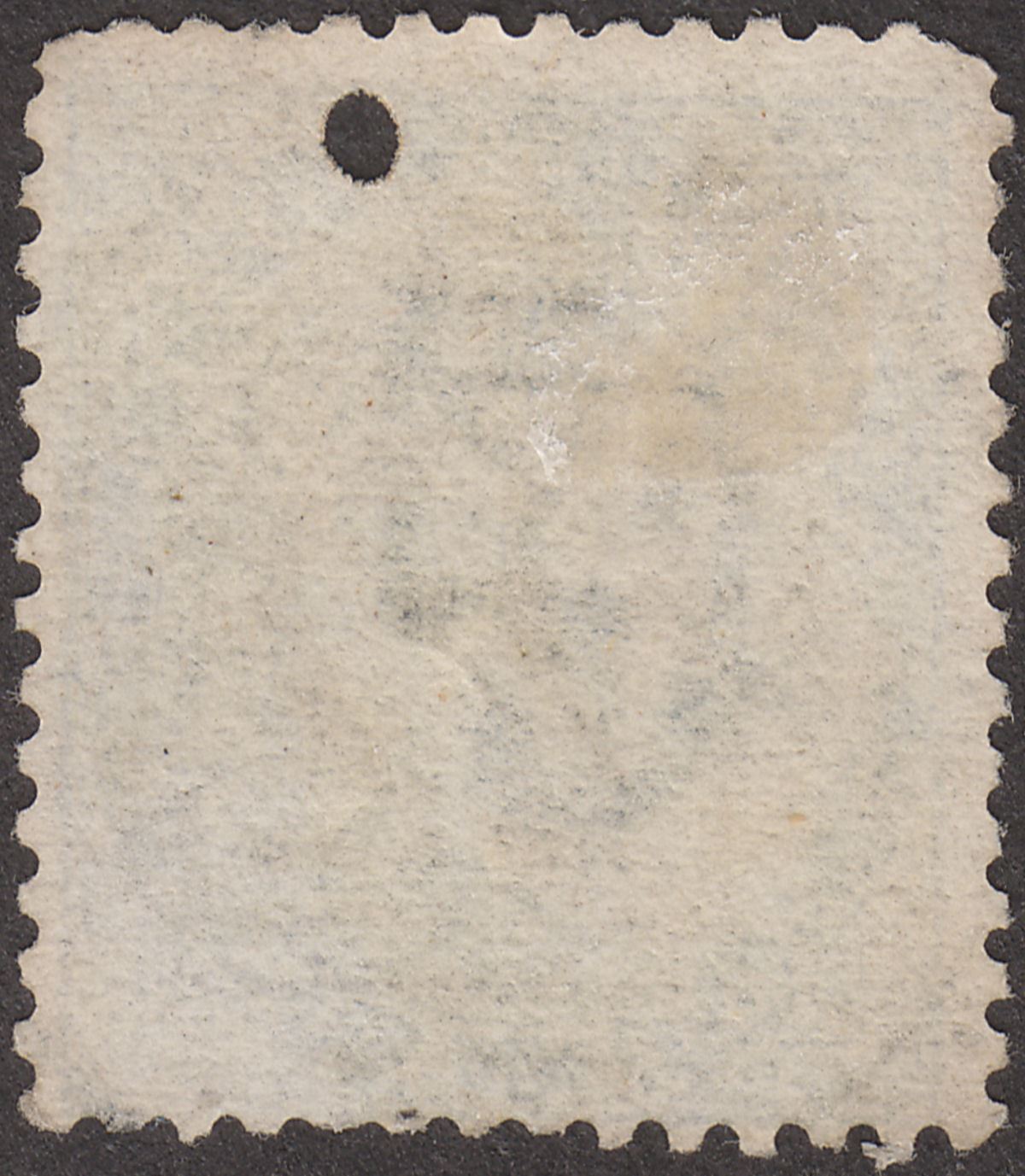 India used Bandar Abbas 1865 QV ½a Blue Used w Numeral 22 Postmark SG Z46 w HOLE