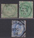 Click for more photos and details India used Iraq 1882-1902 QV-KEVII Selection Used with BUSRAH Postmarks
