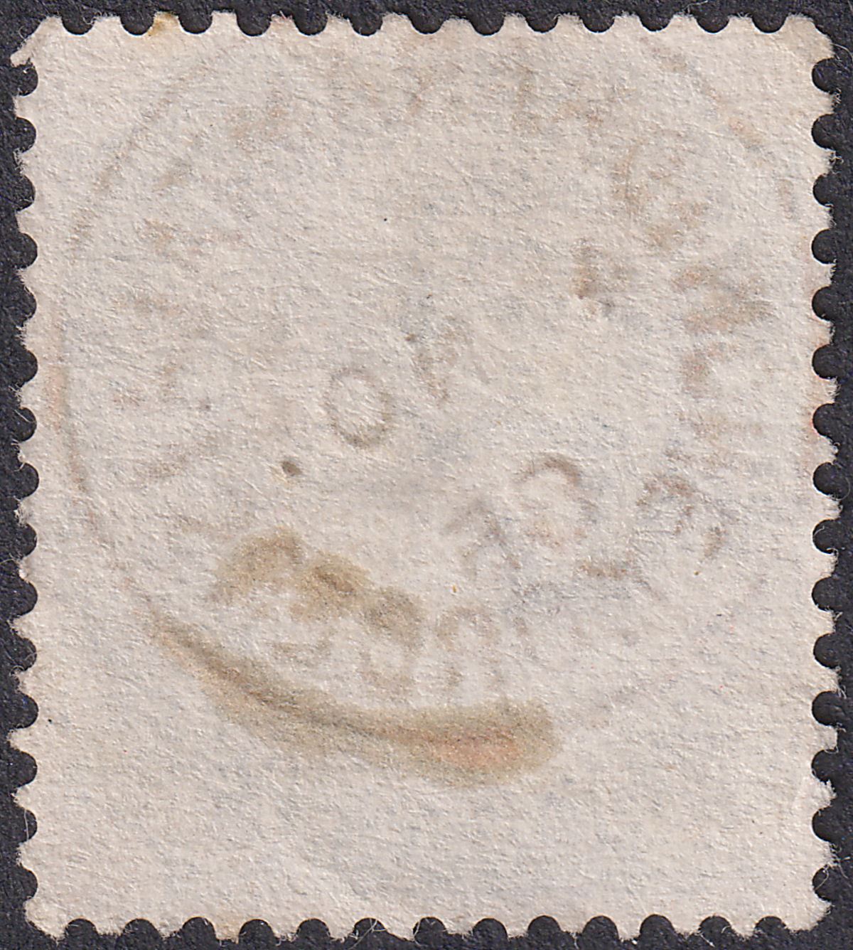 India 1885 QV 4a Blue-Green Die II Used with DHARAMTALA MONEY ORDERS Postmark