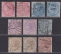 India 1868-76 Queen Victoria Selection to 12a Used