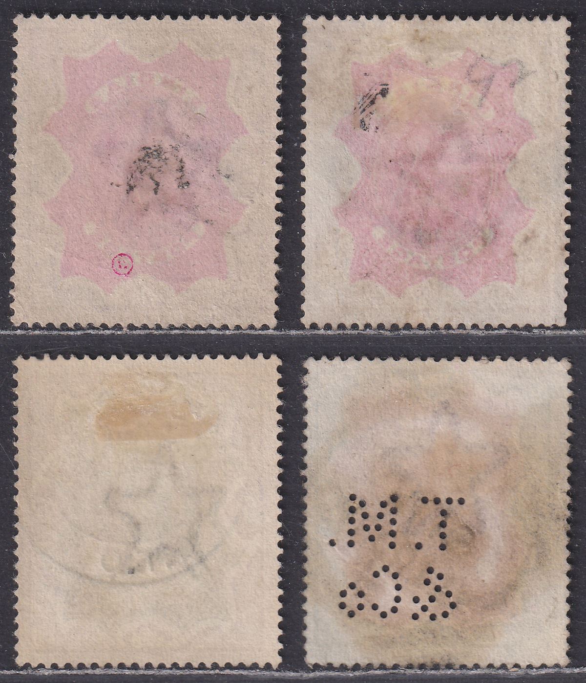 India 1895 Queen Victoria Set with 2r Shade Used SG107-109 cat £80+