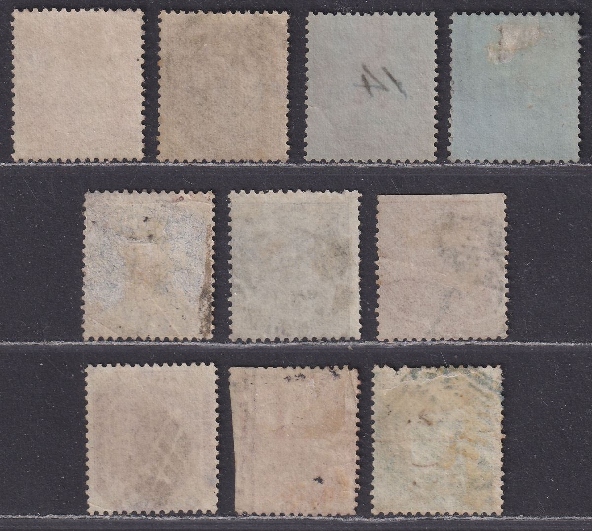 India 1855-60 Queen Victoria Unwatermarked Selection to 8a Used