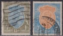 India 1928 KGV 15r, 25r wmk Multi Stars Inverted Used SG218w-219w cat £100
