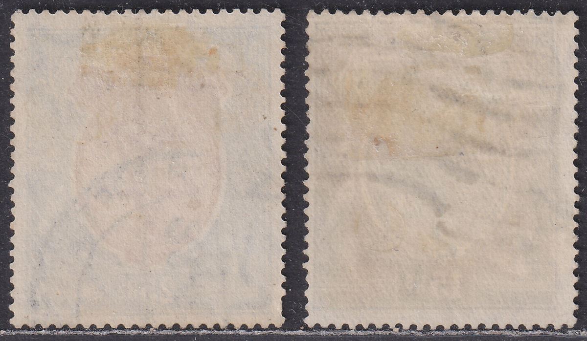 India 1928 KGV 15r, 25r wmk Multi Stars Inverted Used SG218w-219w cat £100