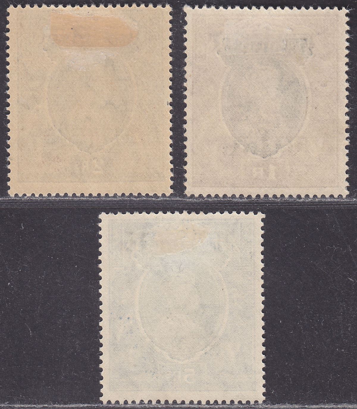 Indian States Gwalior 1942 KGVI Official Opt Set to 5r Mint SG O91-O93 cat £60