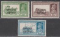 Indian States Gwalior 1938 KGVI Overprint 3a, 4a, 6a Mint SG109-111 cat £150