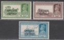 Click for more photos and details Indian States Gwalior 1938 KGVI Overprint 3a, 4a, 6a Mint SG109-111 cat £150