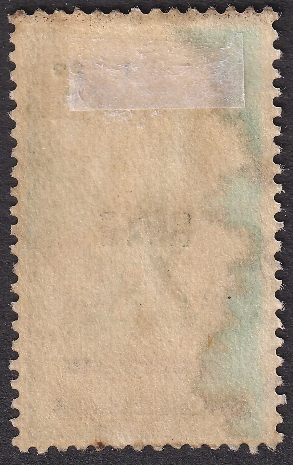 India 1910 KEVII Revenue Brokers' Note Provisional Opt 8a Green + Brown Used BF2