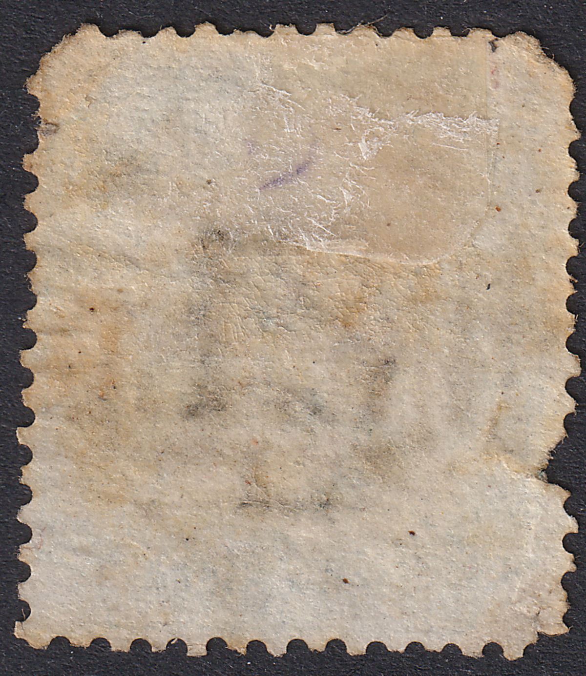 India used Abyssinia 1868 QV 4a Green Used SG AZ6 w FF Postmark cat £160 FAULTY