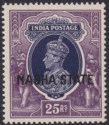 Indian States Nabha 1938 KGVI State Overprint 25r Mint SG94 cat £250