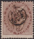 India 1865 QV 1a Brown Used with Small Circular Numeral 4 cancel?