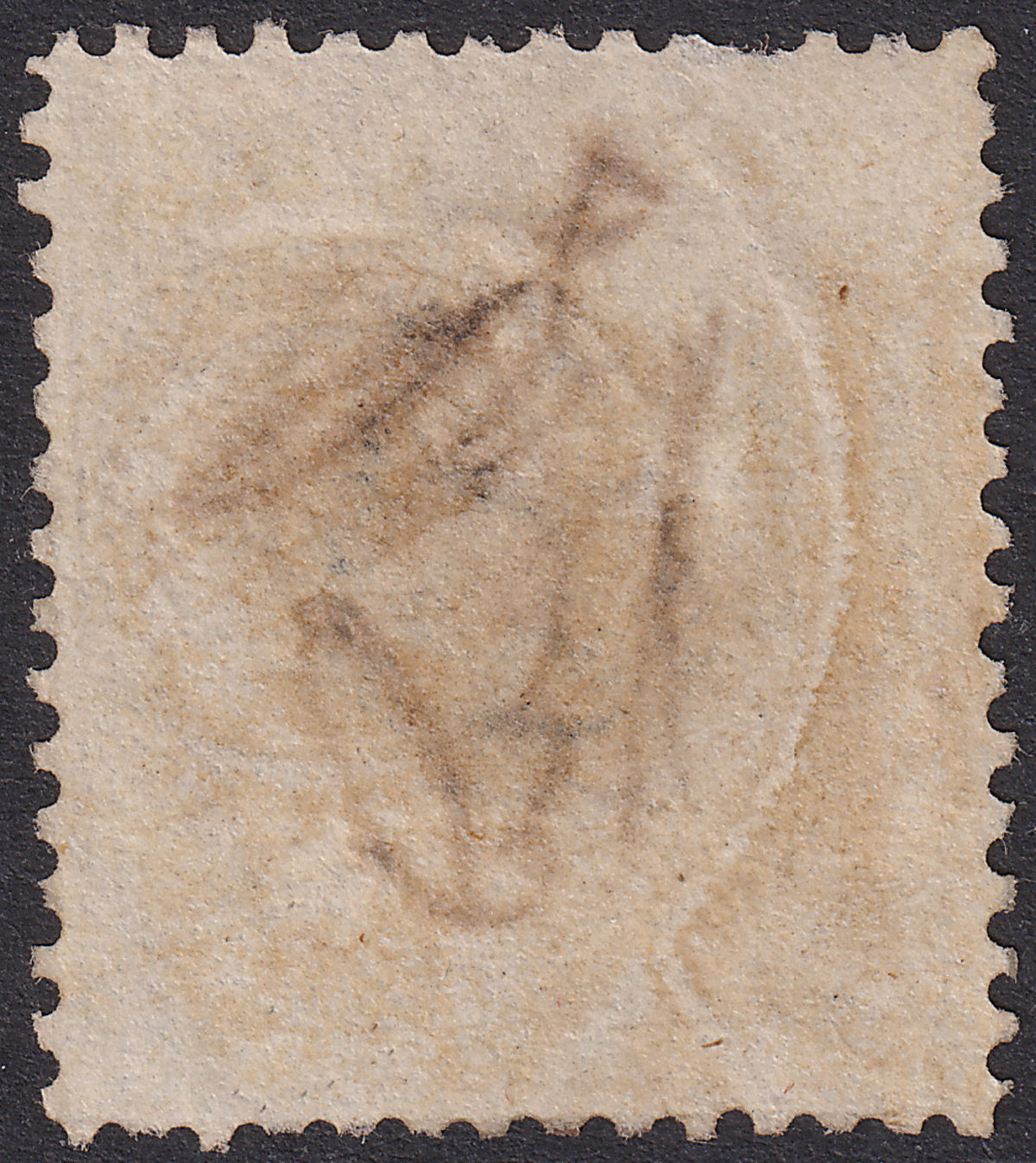 India 1865 QV 1a Brown Used with Small Circular Numeral 4 cancel?
