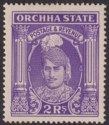 Click for more photos and details Indian States Orchha 1939 KGVI Maharaja 2r Bright Violet Mint SG43 cat £120