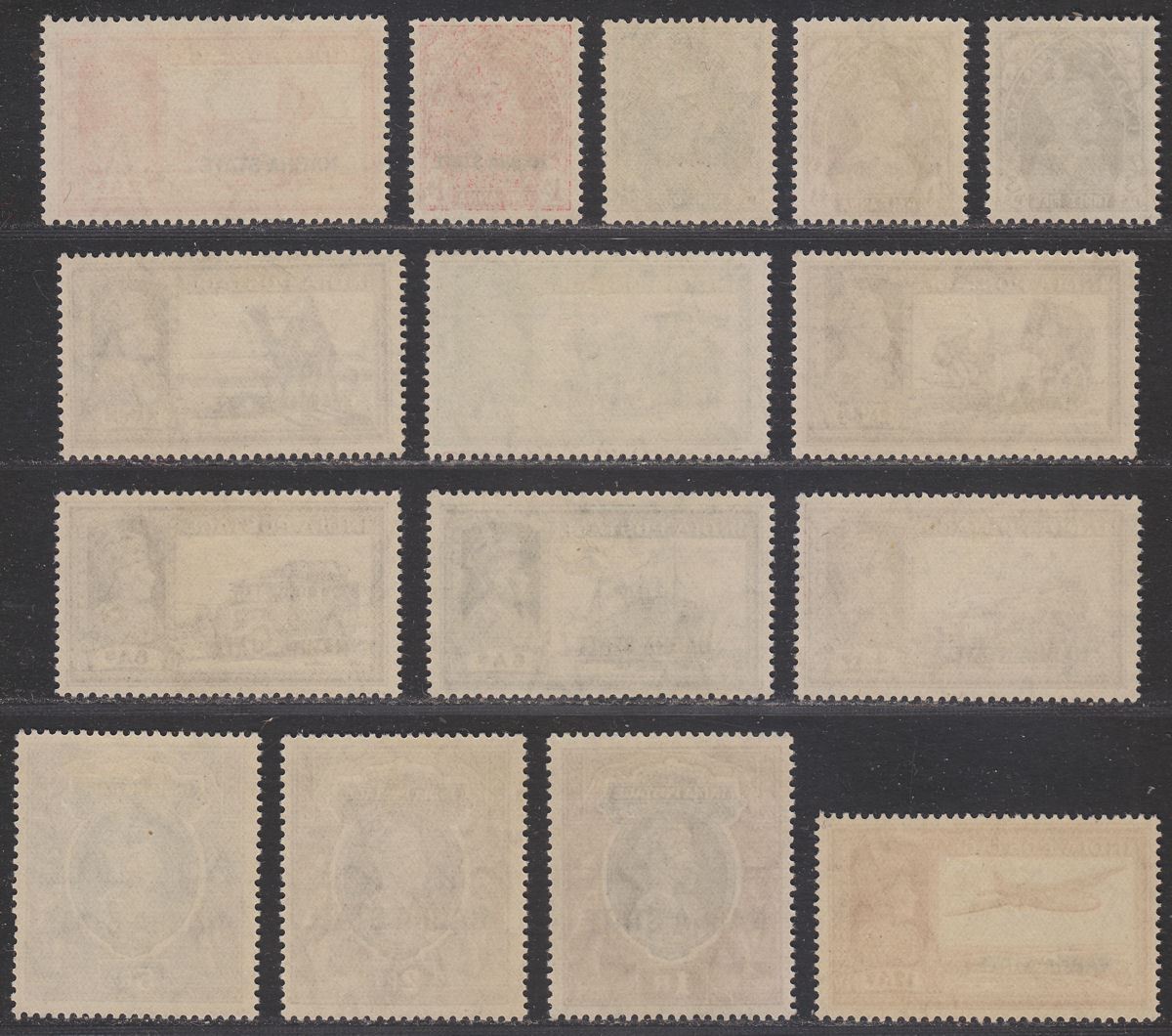 Indian States Nabha 1938 KGVI Overprint Set to 5r Mint SG77-91 cat £200