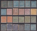Indian States Jind 1874-76 Imperf Selection to 8a Unused