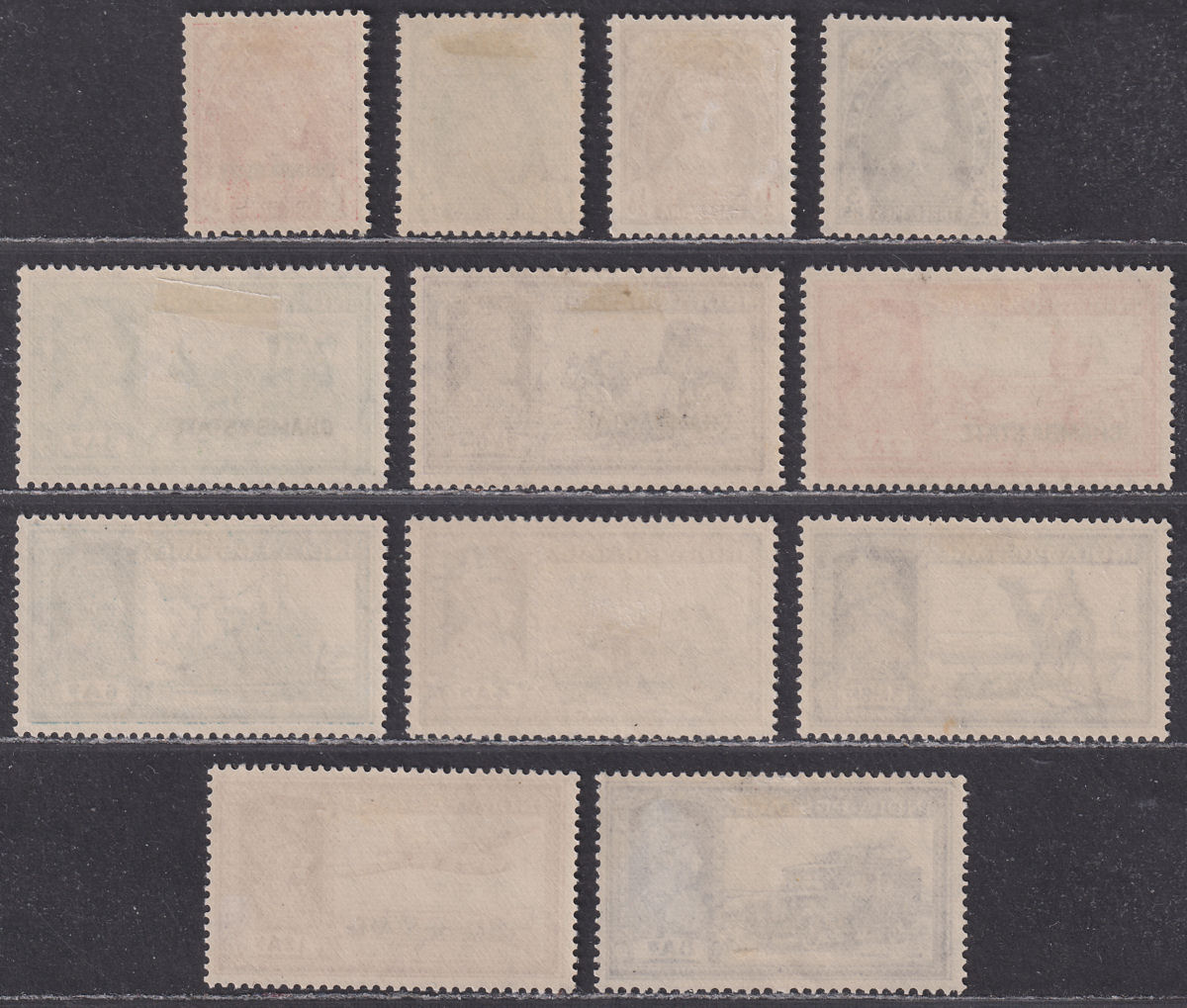 Indian States Chamba 1938 KGVI State Overprint Set to 12a Mint SG82-93