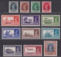 Indian States Jind 1937 KGVI Overprint Short Set to 1r Mint SG109-121