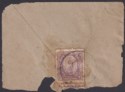 Indian States Soruth Saurashtra c1923 3p Mauve Used on Piece