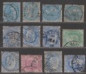 Click for more photos and details India Used in Iraq QV-KEVII Selection with BAGDAD Postmarks Baghdad