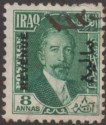 Click for more photos and details Iraq 1931 KGV Revenue Overprint 8a Deep Green Used Barefoot BF97