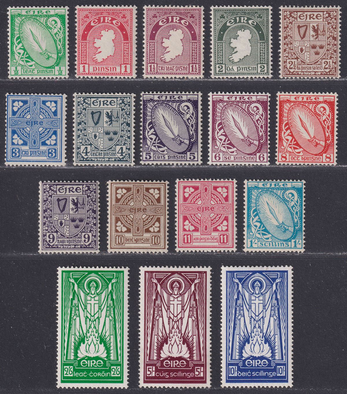Ireland 1940 Definitives Set Mint SG111-125 cat £140++