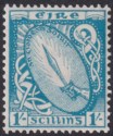 Ireland 1940 Sword of Light 1sh Light Blue Mint SG122 cat £95