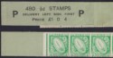 Click for more photos and details Ireland 1923 Sword ½d Green £1.0.4 Horizontal Coil Leader Control P w 7 Stamps