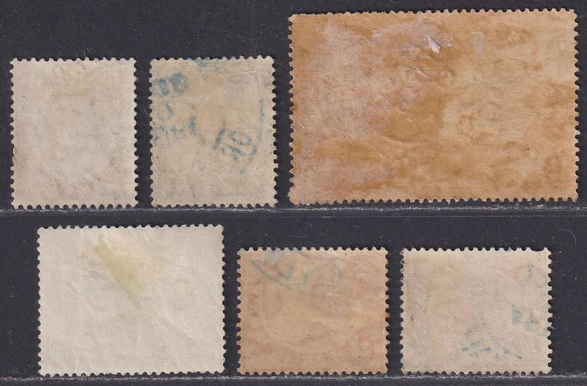 Jamaica 1912-22 KGV Selection Used with GREEN VALE Government Railway Postmarks