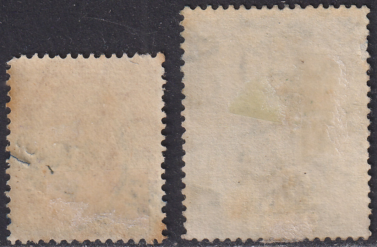 Jamaica 1912-22 KGV 1d, 1½d Used with DANKS Government Railway Postmarks