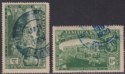 Jamaica 1920-22 KGV 1½d x2 Used w Blue ANNOTTO BAY Government Railway Postmarks