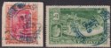 Jamaica 1919-23 KGV 1d, 1½d Used with Blue HIGHGATE Government Railway Postmarks