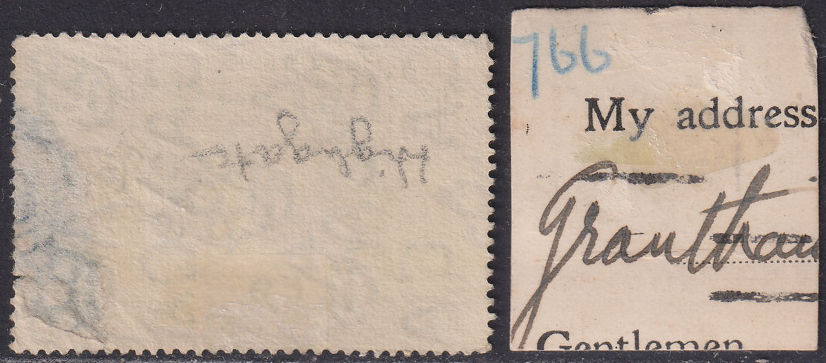 Jamaica 1919-23 KGV 1d, 1½d Used with Blue HIGHGATE Government Railway Postmarks