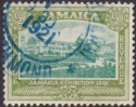 Jamaica 1921 KGV ½d Used with Blue RICHMOND Government Railway Postmark