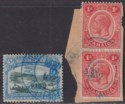 Jamaica 1913-23 KGV 3d, 1d Used MONTEGO BAY / RICHMOND Govt Railway Postmarks