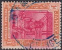 Jamaica c1922 KGV 1d Used with Blue ORANGE BAY Government Railway Postmark