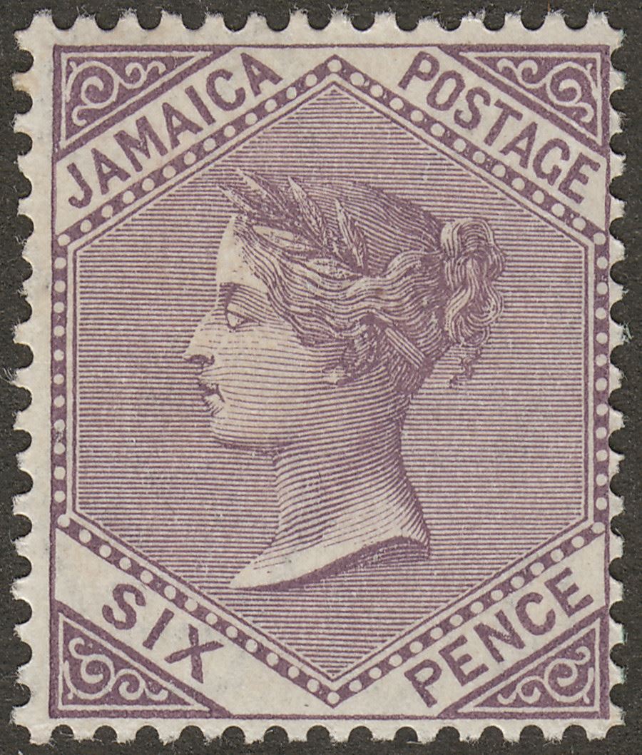 Jamaica 1909 KEVII 6d Lilac Mint SG52