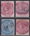 Jamaica 1870-83 QV wmk CC Numeral Postmark Selection A30, A45, A50, 647