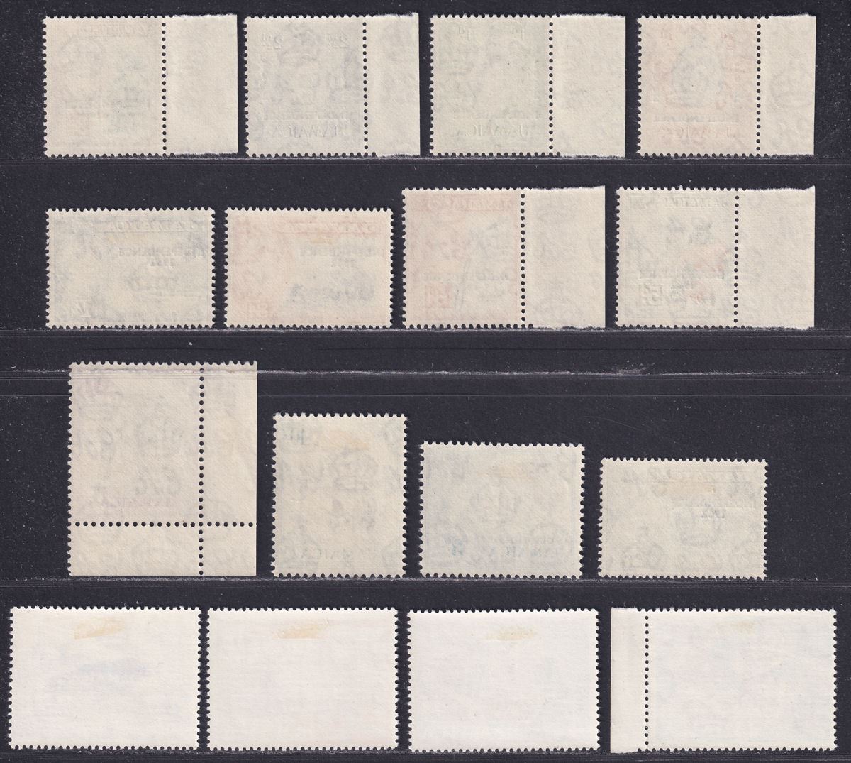 Jamaica 1962 Independence Overprint Set Mint SG181-196 cat £45